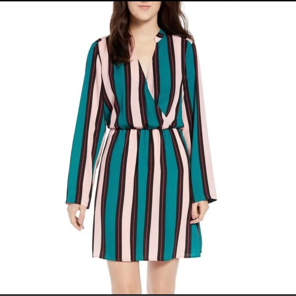 All in favor - Nordstrom striped v neck dress